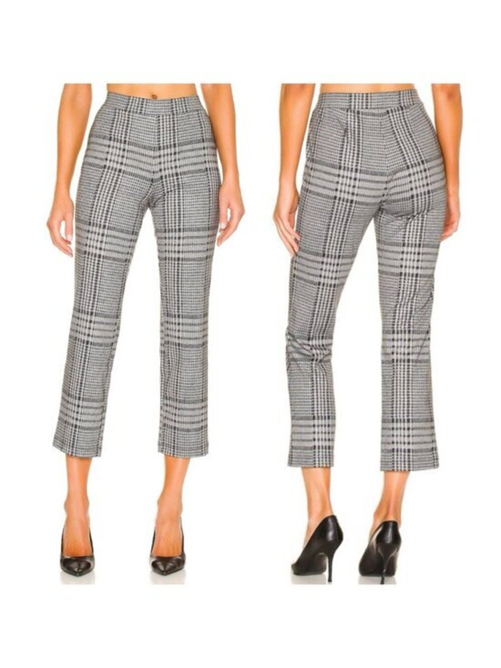 Sanctuary Carnaby Kick Crop Pant in Hannah Plaid